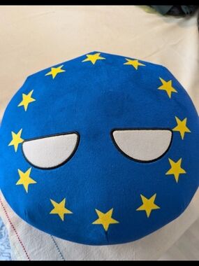Drew Durnil Makeship European Union Blue Yellow EU Flag Plush 2024 NWT